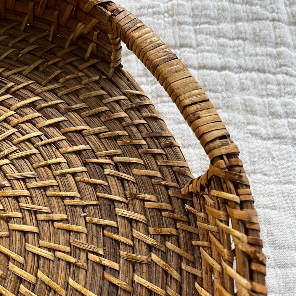 Natural Rattan Round Tray - Picture 8 of 8